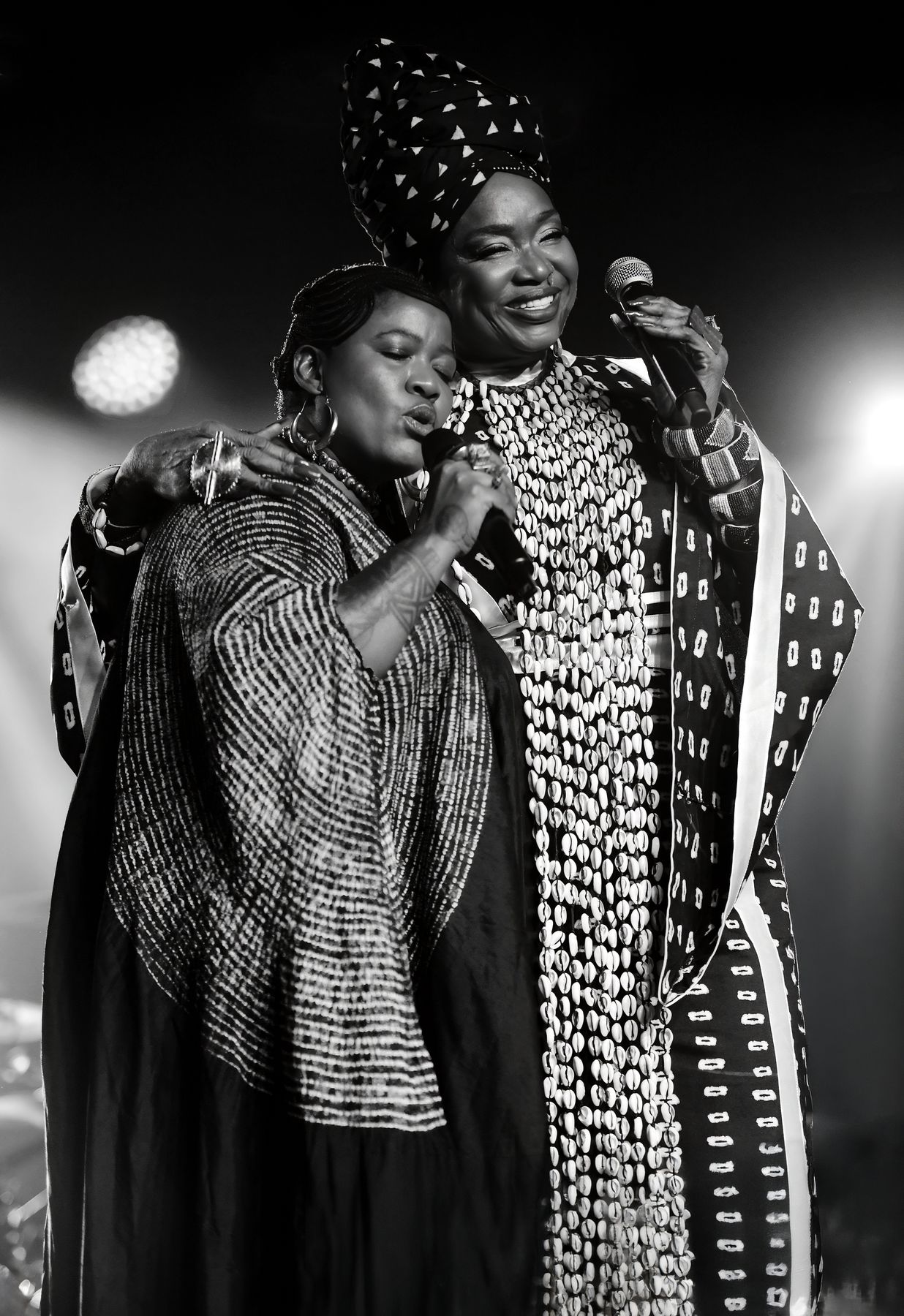 Thandiswa Mazwai and Oumou Sangaré, photographed by Siphiwe Mhlambi